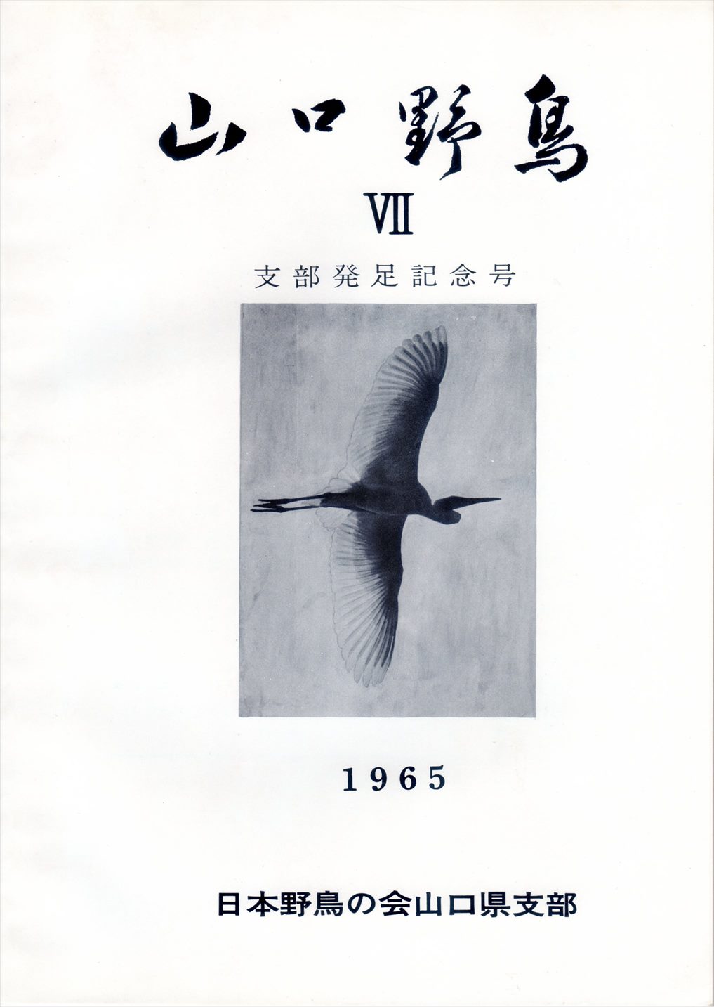 表紙(山口野鳥 Ⅶ支部発足記念号 1965