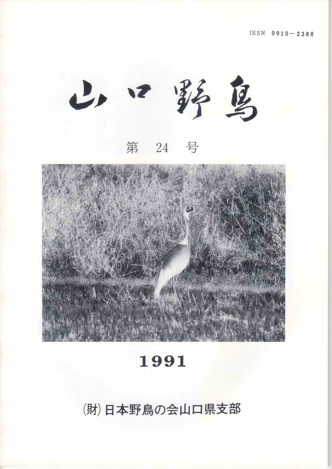 表紙(山口野鳥 第24号 1991