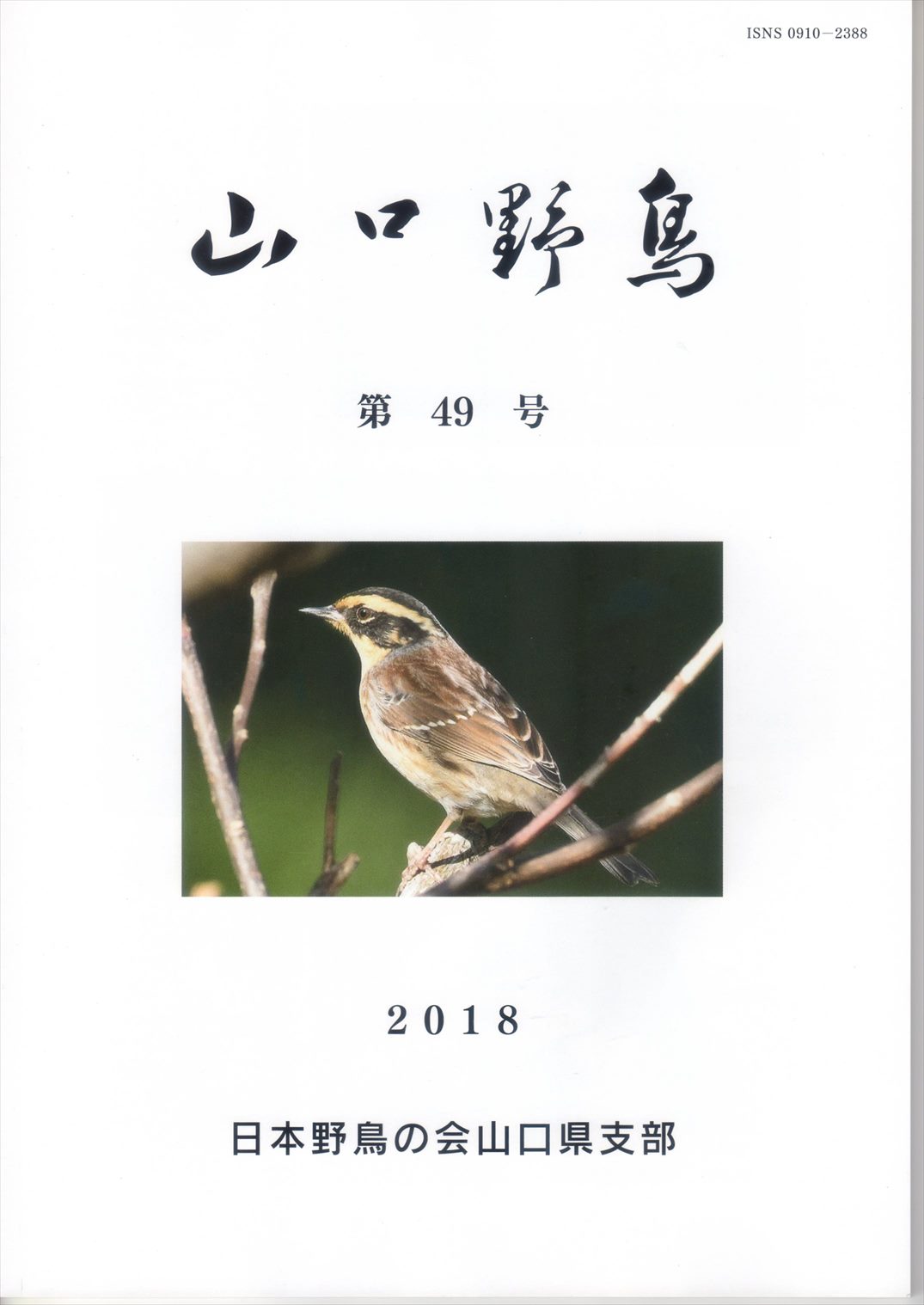 表紙(山口野鳥 第49号 2018